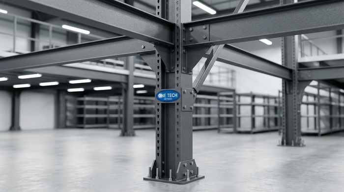 Cột trụ kệ sàn mezzanine Hà Nội bằng thép chịu lực cao