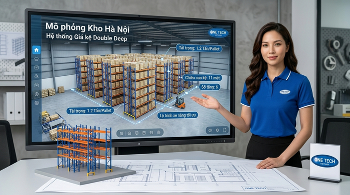 Báo giá Kệ Double Deep Hà Nội theo thiết kế kho thực tế