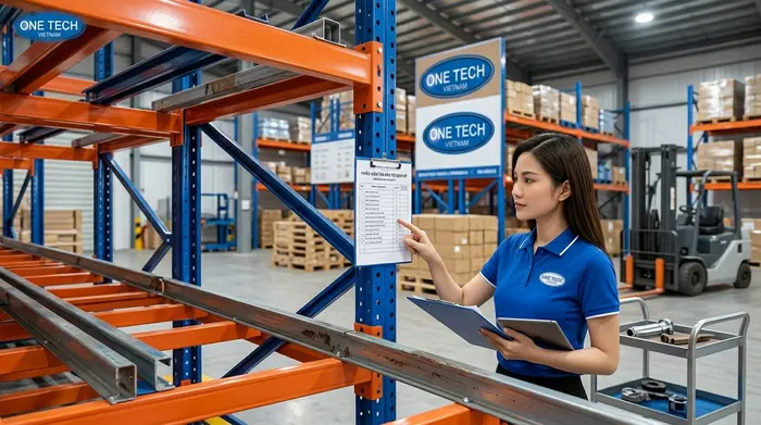Bảo trì kệ push back Hà Nội sau thời gian sử dụng