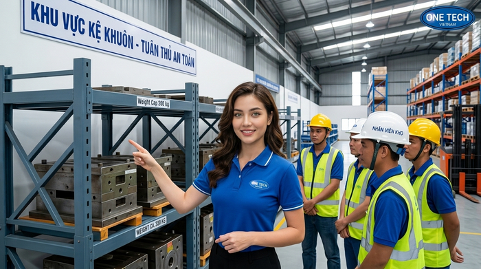 Đào tạo quy trình vận hành kệ khuôn an toàn cho nhân sự kho