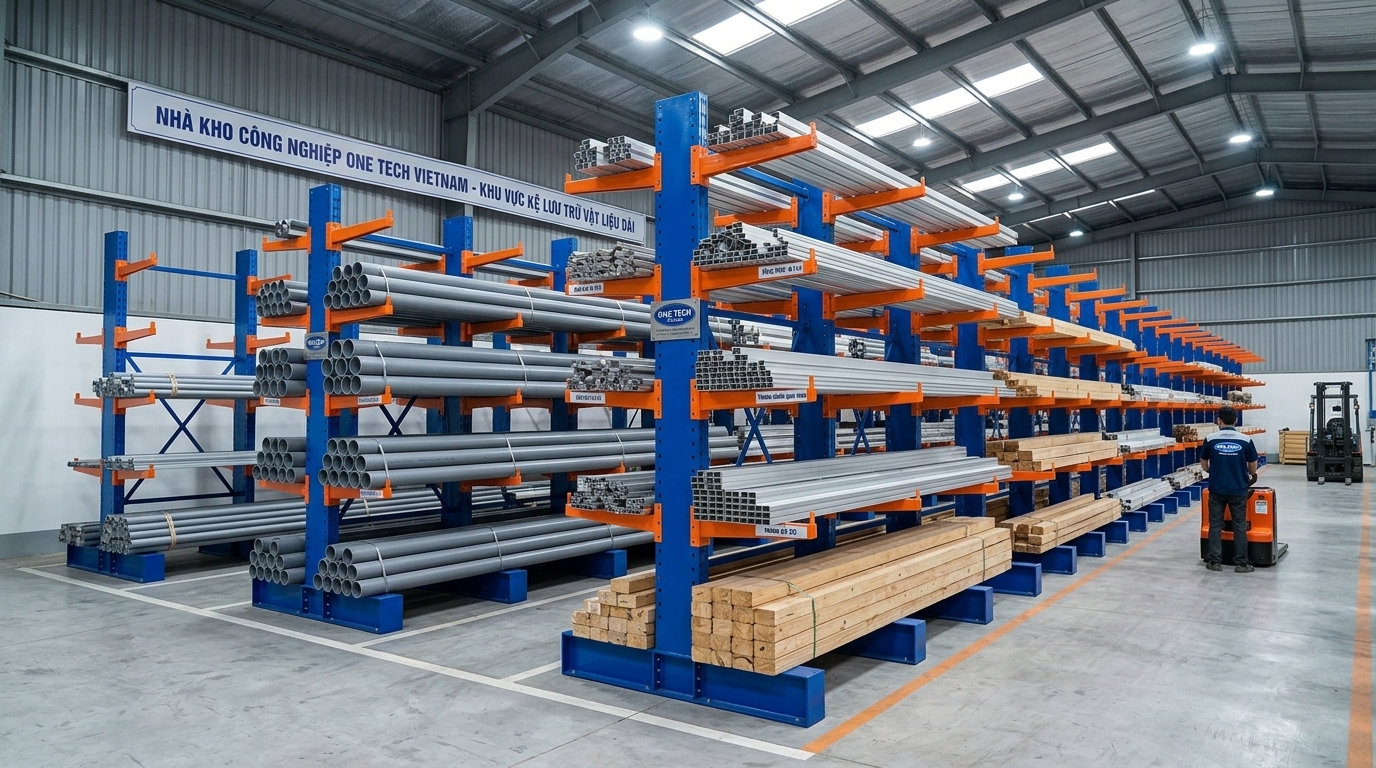 Hoàn thiện hệ thống kệ tay đỡ Hà Nội cho kho hàng
