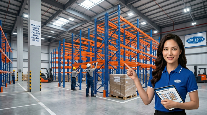 Kệ kho hàng Hà Nội lắp đặt kệ Selective theo yêu cầu cho doanh nghiệp
