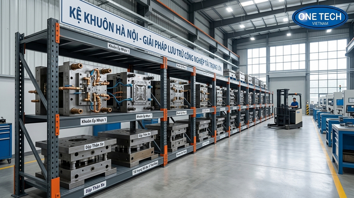 Kệ Khuôn Hà Nội dùng để lưu trữ khuôn mẫu trong xưởng sản xuất