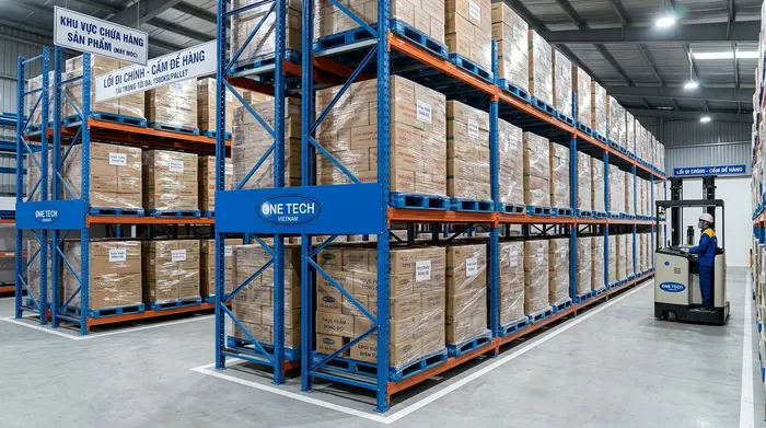 Kệ push back cho kho nội thành Hà Nội có mặt bằng hạn chế