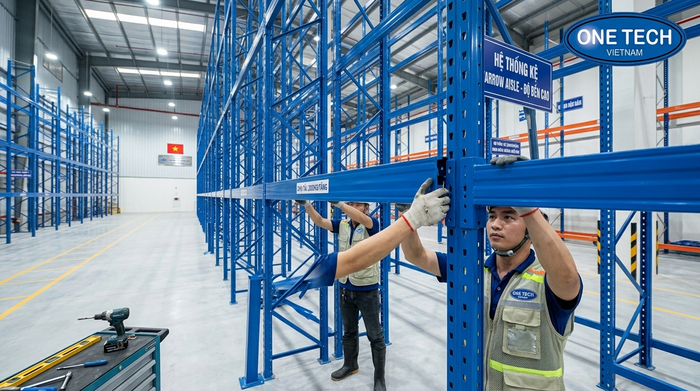 Lắp đặt kệ narrow aisle trong kho tại Hà Nội