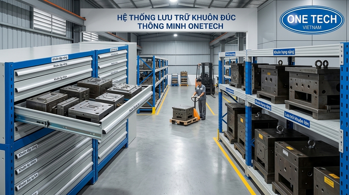 Phân loại kệ để khuôn cho kho xưởng tại Hà Nội