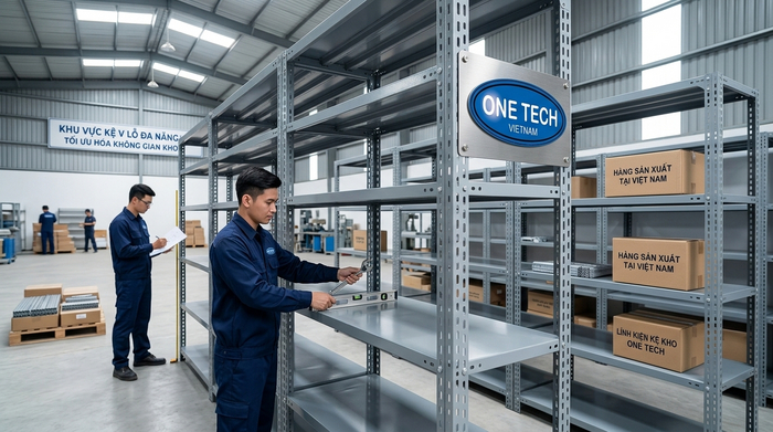 Đội ngũ kỹ thuật khảo sát lắp đặt kệ sắt v lỗ