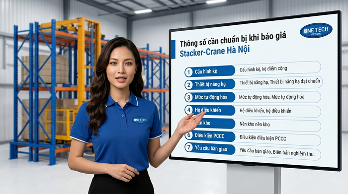 Thông số cần chuẩn bị khi báo giá Stacker-Crane Hà Nội