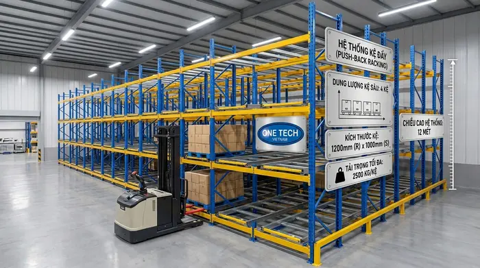 Thông số kỹ thuật cần có khi thiết kế kệ push back
