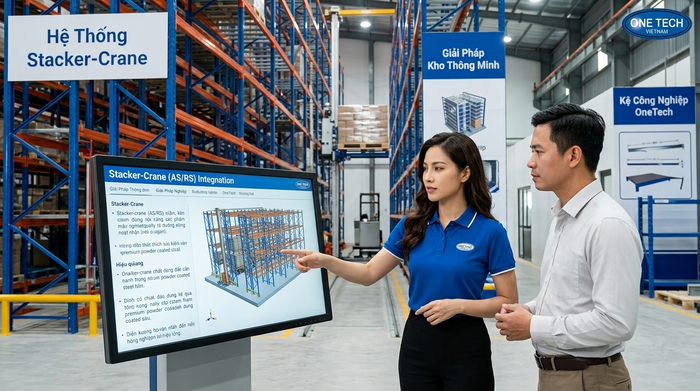 Tư vấn và báo giá Stacker-Crane Hà Nội tại Kệ kho hàng Hà Nội OneTech