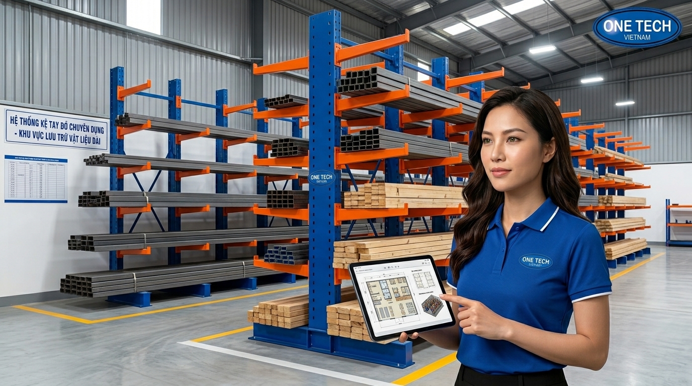 Tư vấn kệ tay đỡ Hà Nội tại Kệ kho hàng Hà Nội OneTech