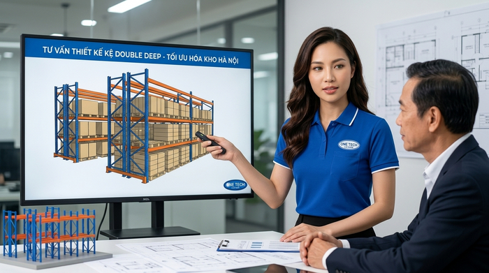 Tư vấn thiết kế Kệ Double Deep Hà Nội bởi Kệ kho hàng Hà Nội OneTech