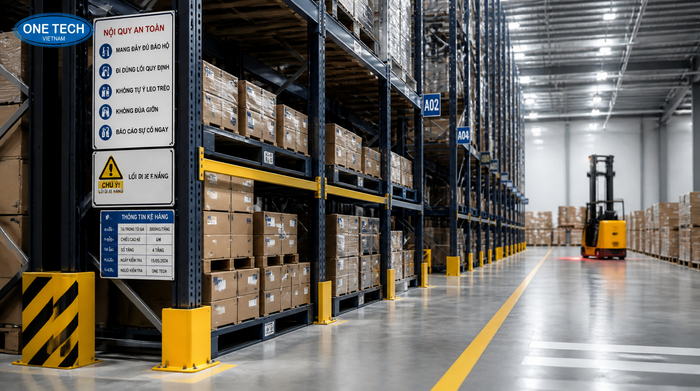 Phụ kiện an toàn cho kệ kho logistics Hà Nội