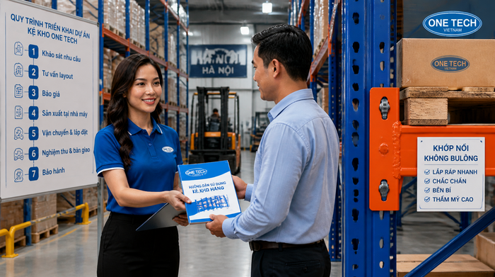 Bàn giao và hướng dẫn vận hành kệ kho logistics Hà Nội
