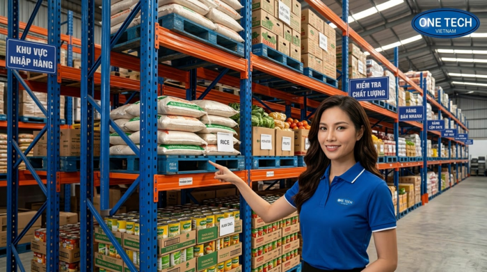 Kệ Selective cho kho pallet thực phẩm tại Hà Nội
