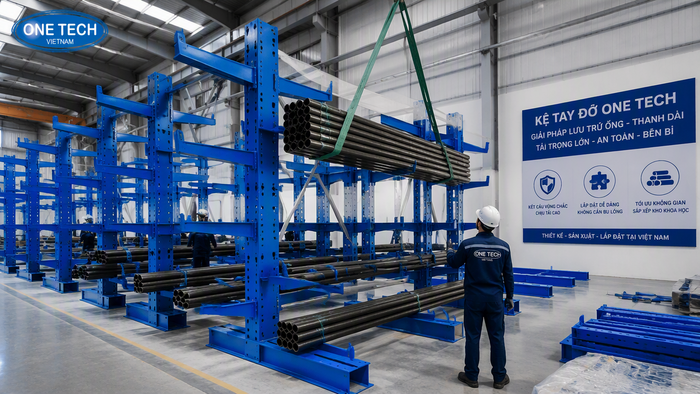 Quy trình lắp đặt kệ để ống thép Hà Nội Quy trình lắp đặt kệ để ống thép Hà Nội từ khảo sát đến bàn giao