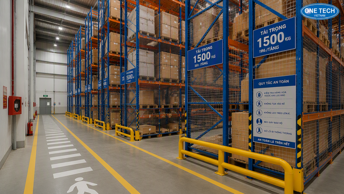 Thiết bị an toàn kho bãi giúp giảm rủi ro vận hành Thiết bị an toàn kho bãi cho hệ thống kệ pallet