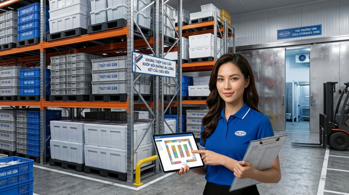 Tư vấn báo giá kệ kho thủy hải sản Hà Nội theo mặt bằng thực tế