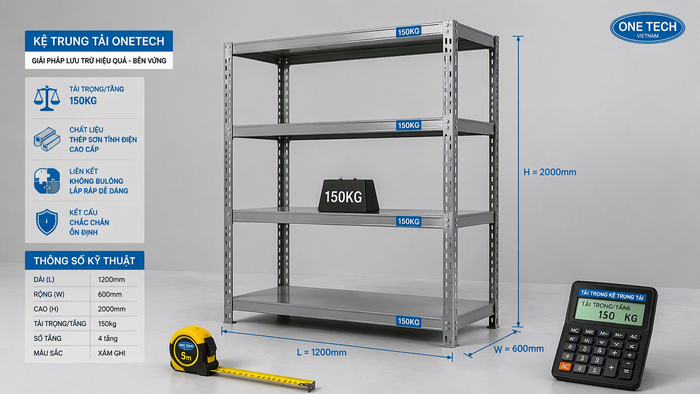 Báo giá kệ trung tải tại Hà Nội Tư vấn báo giá kệ trung tải tại Hà Nội theo kích thước và tải trọng