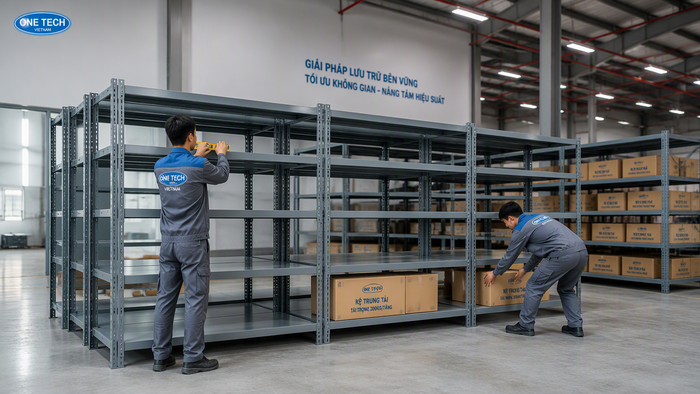 Quy trình lắp đặt bàn giao kệ trung tải Hà Nội Lắp đặt và bàn giao kệ trung tải tại kho Hà Nội