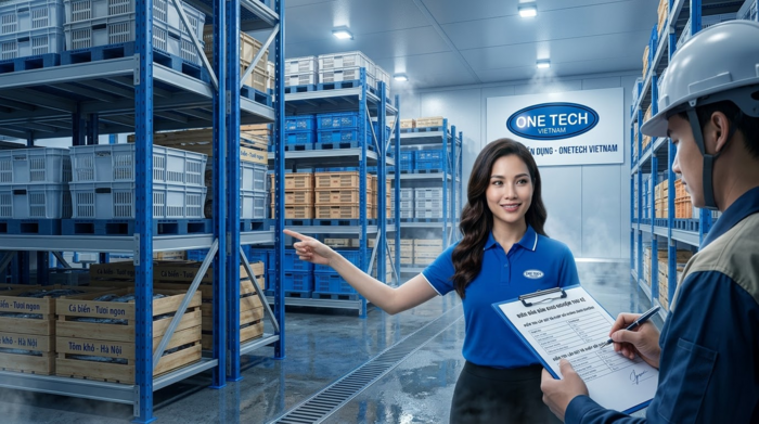 Lắp đặt kệ kho thủy hải sản Hà Nội và kiểm tra bàn giao