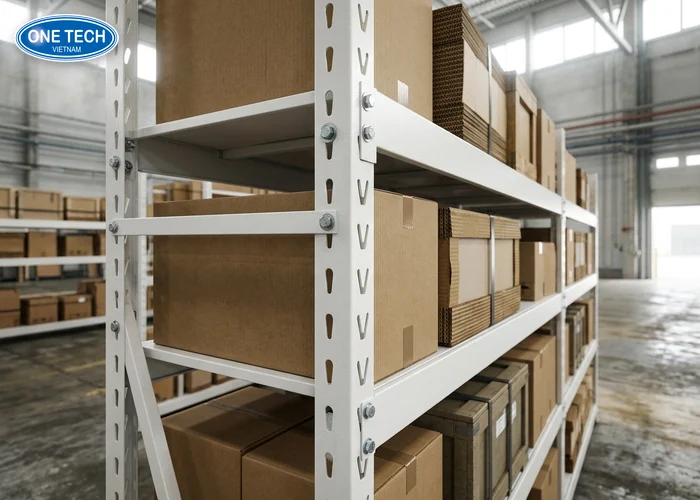 Lưu ý về tải trọng và độ bền khi sử dụng Kệ v lỗ màu trắng tại Hà Nội